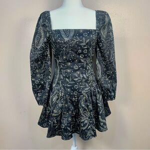 Maeve The Drop Waist Square Neck Mini Dress